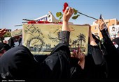 تشییع و تدفین پیکر دو شهید گمنام در اهواز