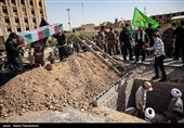 تشییع و تدفین پیکر دو شهید گمنام در اهواز