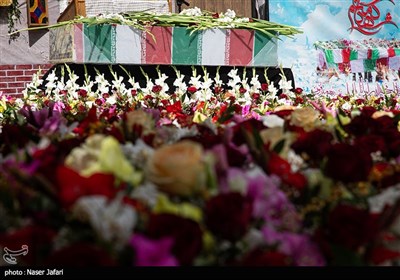 تشییع شهید گمنام در مرکز آموزش عالی شهید شرافت تهران