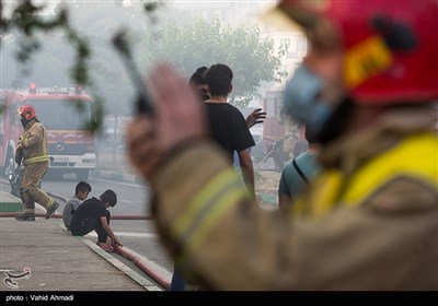 آتش‌سوزی چند کارگاه در شرق تهران