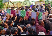 تشییع و تدفین پیکر مطهر شهید گمنام در بندرعباس از دریچه دوربین