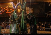 مجلس تعزیه شاهچراغ در نهمین سوگواره ملی تعزیه ده زیار شبیه خوانی شد + تصاویر