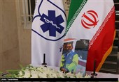 پیکر امدادگر اورژانس اصفهان در خاک آرام گرفت + تصاویر و فیلم
