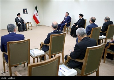 دیدار رئیس‌جمهور تاجیکستان با رهبر معظم انقلاب اسلامی