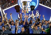 جشن قهرمانی تیم فوتبال استقلال