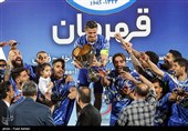 جشن قهرمانی تیم فوتبال استقلال