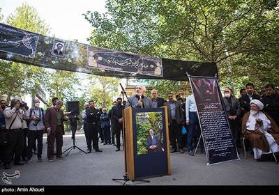 سخنرانی محمدجواد ظریف در تشییع پیکر مرحوم حجت الاسلام سیدمحمود دعایی