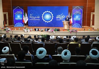 محمد باقر قالیباف رئیس مجلس شورای اسلامی در سومین اجلاس بین المللی فعالان مهدوی