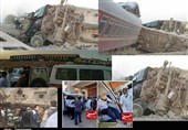 امدادرسانی به حادثه‌دیدگان قطار مشهد ـ یزد با سرعت در حال انجام است