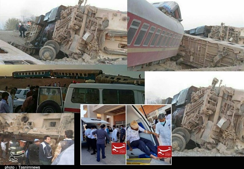 امدادرسانی به حادثه‌دیدگان قطار مشهد ـ یزد با سرعت در حال انجام است