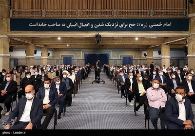 دیدار جمعی از دست‌اندرکاران مراسم حج با رهبر معظم انقلاب