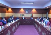 نشست مشترک رئیس کمیته ملی المپیک با ملی‌پوشان وزنه‌برداری