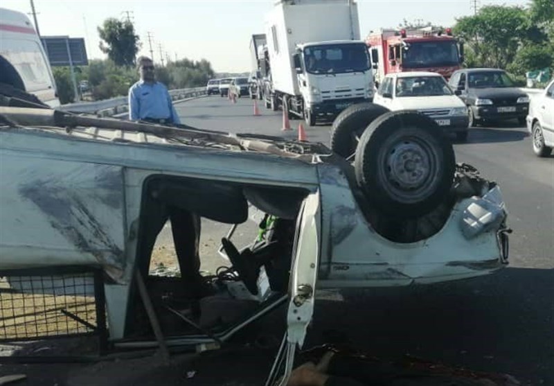 واژگونی خودروی حامل اتباع بیگانه در بلوچستان 19 مجروح در پی داشت