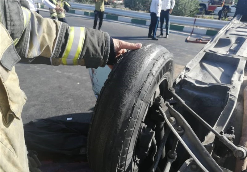 9 مجروح بر اثر واژگونی خودرو سواری در محور زاهدان- خاش