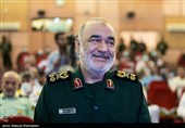  سرلشکر حسین سلامی فرمانده‌کل سپاه پاسداران انقلاب اسلامی در اولین همایش سراسری آماد و پشتیبانی دفاعی در گام دوم انقلاب 