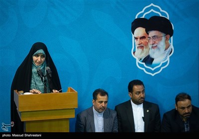 سخنرانی فضه سادات حسینی در اجتماع مردمی هسته‌های جهاد و پیشرفت
