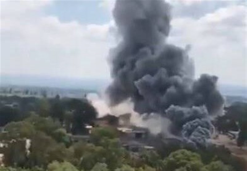 آتش‌سوزی در یک کارخانه‌ تولیدی محصولات غذایی در فلسطین اشغالی