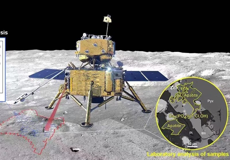 کشف آب در کره ماه توسط ماه‌نورد چینی &quot;Chang&apos;e-5&quot;
