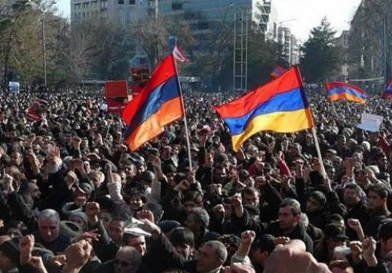 Opposition Rally in Center of Yerevan