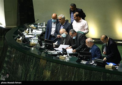 محمد باقر قالیباف در صحن علنی مجلس شورای اسلامی یکشنبه 29 خرداد