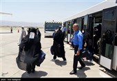 اعزام اولین گروه پرواز حجاج سرزمین وحی جنوب کشور- شیراز