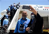 اعزام اولین گروه پرواز حجاج سرزمین وحی جنوب کشور- شیراز