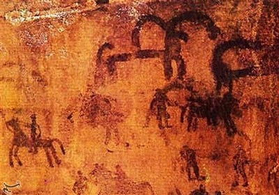 غار،نقوش،سنگ،انسان،كوهدشت،زمان،لطفي،شكار،ايران،حفاظت،رنگ،نقش ...