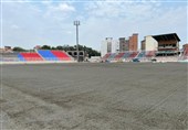 آخرین مراحل بازسازی ورزشگاه شهید وطنی؛ پایان خانه به دوشی نساجی+ عکس