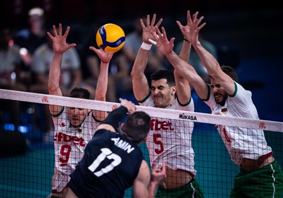  شکست تیم ملی والیبال ایران مقابل بلغارستان در نخستین بازی از هفته دوم 