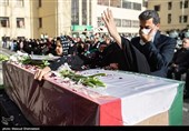مراسم تشییع پیکر شهید سرهنگ محمد یاسمی