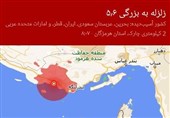 وقوع 10 پسلرزه متاثر از زمینلرزه 5.6 ریشتری کیش و چارک