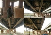 سرقت پایه‌های یک پل دیگر در‌ کرمانشاه/ عملیات مقاوم‌سازی ادامه دارد
