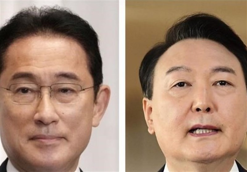 گفتگوی کوتاه رهبران ژاپن و کره جنوبی در حاشیه نشست ناتو