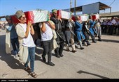 ورود پیکر 35 شهید تازه‌تفحص‌شده از مرز شلمچه