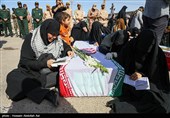 ورود پیکر 35 شهید تازه‌تفحص‌شده از مرز شلمچه