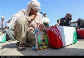 ورود پیکر 35 شهید تازه‌تفحص‌شده از مرز شلمچه