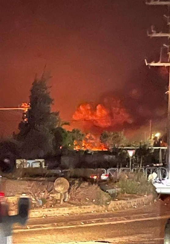 İsrail Askeri Merkezinde Yangın