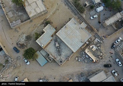 تصاویر هوایی زلزله هرمزگان