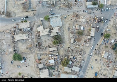 تصاویر هوایی زلزله هرمزگان