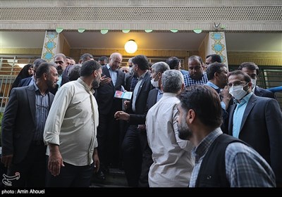 حضور محمدباقر قالیباف رئیس مجلس در کنگره معلمان انقلاب اسلامی واقع در اردوگاه شهید باهنر