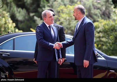 دیدار جیحون بایرام‌اف وزیر امور خارجه جمهوری آذربایجان با حسین امیرعبداللهیان وزیر امور خارجه ایران