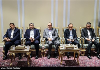 دیدار وزیر امور خارجه آذربایجان با رئیس مجلس شورای اسلامی