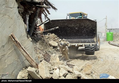 امداد رسانی و آواربردای در روستای سایه خوش - هرمزگان