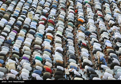 نماز عید قربان در بین الحرمین - کربلا