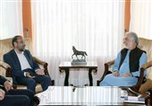 دیدار عیدانه عبدالله عبدالله و معاونت سفارت ایران در کابل