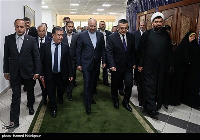 حضور محمدباقر قالیباف در مجلس قانونگذاری و سنای ازبکستان