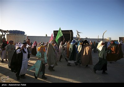 بازسازی واقعه غدیرخم در باغ موزه دفاع مقدس همدان