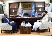 دیدار سرپرست وزارت آب و انرژی دولت موقت طالبان با معاونت سفارت ایران در کابل
