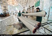 مراسم غبارروبی حرم مطهر حضرت عبدالعظیم حسنی (ع)