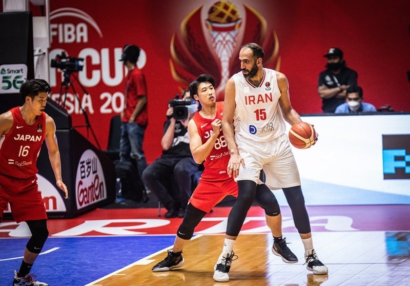 بسکتبال کاپ آسیا| حدادی؛ مؤثرترین بازیکن دیدار ایران - ژاپن